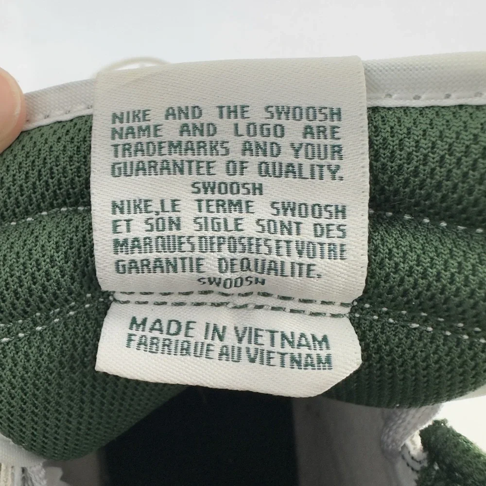 Nike Dunk High White Grey‎ Suede Green Men's Size 10 Sneakers